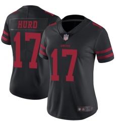 49ers 17 Jalen Hurd Black Alternate Women Stitched Football Vapor Untouchable Limited Jersey 49ers 17 Jalen Hurd Black Alternate Women Stitched Football Vapor Untouchable Limited Jersey