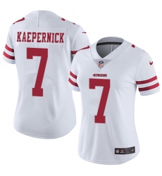 Nike 49ers #7 Colin Kaepernick White Womens Stitched NFL Vapor Untouchable Limited Jersey Nike 49ers #7 Colin Kaepernick White Womens Stitched NFL Vapor Untouchable Limited Jersey