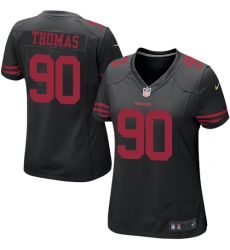 Nike 49ers #90 Solomon Thomas Black Alternate Womens Stitched NFL Elite Jersey Nike 49ers #90 Solomon Thomas Black Alternate Womens Stitched NFL Elite Jersey