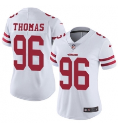 Nike 49ers #96 Solomon Thomas White Womens Stitched NFL Vapor Untouchable Limited Jersey Nike 49ers #96 Solomon Thomas White Womens Stitched NFL Vapor Untouchable Limited Jersey