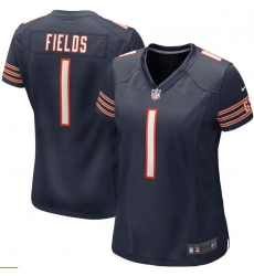 Women Nike Justin Fields Navy Chicago Bears 2021 NFL Draft First Round Pick Game Jersey Women Nike Justin Fields Navy Chicago Bears 2021 NFL Draft First Round Pick Game Jersey