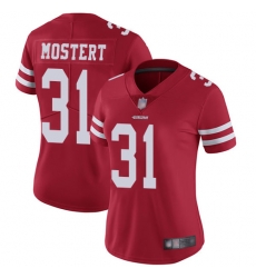 Women Nike San Francisco 49ers 31 Raheem Mostert Red Vapor Untouchable Limited Player NFL Jersey Women Nike San Francisco 49ers 31 Raheem Mostert Red Vapor Untouchable Limited Player NFL Jersey