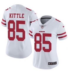 Women Nike San Francisco 49ers 85 George Kittle White Vapor Untouchable Limited NFL Jersey Women Nike San Francisco 49ers 85 George Kittle White Vapor Untouchable Limited NFL Jersey