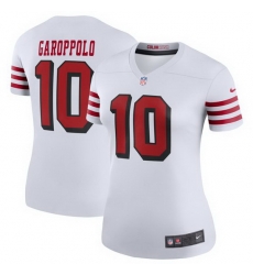 Women Nike San Francisco 49ers Jimmy Garoppolo 10 Rush NFL Jersey Women Nike San Francisco 49ers Jimmy Garoppolo 10 Rush NFL Jersey