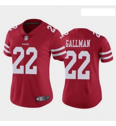 Women San Francisco 49ers 22 Wayne Gallman Jr Red Vapor limited Jersey Women San Francisco 49ers 22 Wayne Gallman Jr Red Vapor limited Jersey