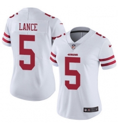 Women San Francisco 49ers 5 Trey Lance White Women Stitched NFL Vapor Untouchable Limited Jersey Women San Francisco 49ers 5 Trey Lance White Women Stitched NFL Vapor Untouchable Limited Jersey