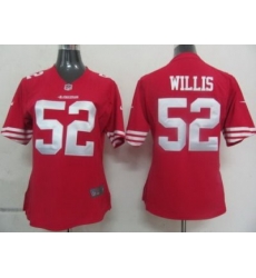 Womens Nike San Francisco 49ers 52 Willis Red Nike NFL Jerseys Womens Nike San Francisco 49ers 52 Willis Red Nike NFL Jerseys