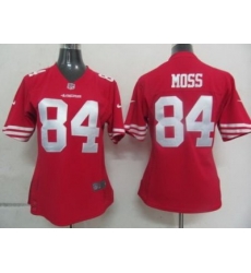 Womens Nike San Francisco 49ers 84 Moss Red Nike NFL Jerseys Womens Nike San Francisco 49ers 84 Moss Red Nike NFL Jerseys
