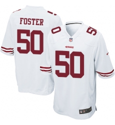 Nike 49ers #50 Reuben Foster White Youth Stitched NFL Elite Jersey Nike 49ers #50 Reuben Foster White Youth Stitched NFL Elite Jersey