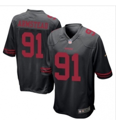 Youth NEW 49ers #91 Arik Armstead Black Alternate Stitched NFL Elite Jersey Youth NEW 49ers #91 Arik Armstead Black Alternate Stitched NFL Elite Jersey