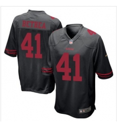 Youth NEW San Francisco 49ers #41 Antoine Bethea Black Alternate Stitched NFL Elite Jersey Youth NEW San Francisco 49ers #41 Antoine Bethea Black Alternate Stitched NFL Elite Jersey