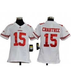 Youth Nike San Francisco 49ers 15# Michael Crabtree White Nike NFL Jerseys Youth Nike San Francisco 49ers 15# Michael Crabtree White Nike NFL Jerseys