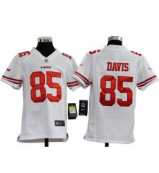 Youth Nike San Francisco 49ers 85# Vernon Davis White Jerseys Youth Nike San Francisco 49ers 85# Vernon Davis White Jerseys