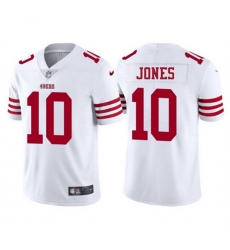 Youth San Francisco 49ers 10 Mac Jones White 2025 Vapor Untouchable Limited Stitched Football Jersey Youth San Francisco 49ers 10 Mac Jones White 2025 Vapor Untouchable Limited Stitched Football Jersey
