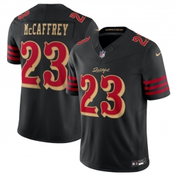 Youth San Francisco 49ers 23 Christian McCaffrey Black 2025 F U S E Rivalries Vapor Limited Stitched Football Jersey