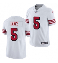Youth San Francisco 49ers #5 Trey Lance Jersey White 2021 Color Rush Limited Youth San Francisco 49ers #5 Trey Lance Jersey White 2021 Color Rush Limited
