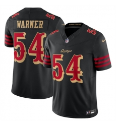 Youth San Francisco 49ers 54 Fred Warner Black 2025 F U S E Rivalries Vapor Limited Stitched Football Jersey