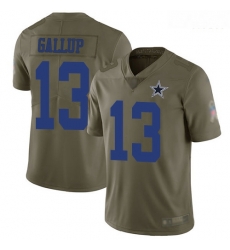 Cowboys 13 Michael Gallup Olive Men Stitched Football Limited 2017 Salute To Service Jersey Cowboys 13 Michael Gallup Olive Men Stitched Football Limited 2017 Salute To Service Jersey