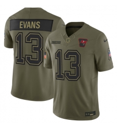 Men Tampa Bay Buccaneers 13 Mike Evans Olive 2025 F U S E  Salute to Service Limited Stitched Football Jersey