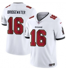 Men Tampa Bay Buccaneers 16 Teddy Bridgewater White Vapor Limited Stitched Jersey