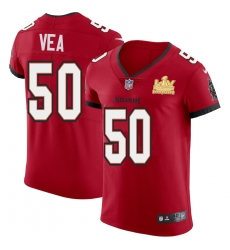 Men Tampa Bay Buccaneers 50 Vita Vea Men Super Bowl LV Champions Patch Nike Red Vapor Elite Jersey Men Tampa Bay Buccaneers 50 Vita Vea Men Super Bowl LV Champions Patch Nike Red Vapor Elite Jersey