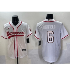 Men Tampa Bay Buccaneers 6 Baker Mayfield White Cool Base Stitched Baseball Jersey