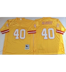 Mitchell&Ness Buccaneers 40 Mike Alstott Gold Throwback Stitched NFL Jersey Mitchell&Ness Buccaneers 40 Mike Alstott Gold Throwback Stitched NFL Jersey