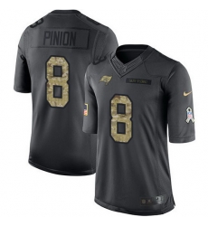 Nike Buccaneers 8 Bradley Pinion Black Men Stitched NFL Limited 2016 Salute to Service Jersey Nike Buccaneers 8 Bradley Pinion Black Men Stitched NFL Limited 2016 Salute to Service Jersey