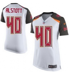 Nike Buccaneers #40 Mike Alstott White Womens Stitched NFL New Elite Jersey Nike Buccaneers #40 Mike Alstott White Womens Stitched NFL New Elite Jersey
