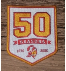 Tampa Bay Buccaneers 50TH Anniversary Patch Gold Biaog Tampa Bay Buccaneers 50TH Anniversary Patch Gold Biaog