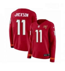Womens Nike Tampa Bay Buccaneers 11 DeSean Jackson Limited Red Therma Long Sleeve NFL Jersey Womens Nike Tampa Bay Buccaneers 11 DeSean Jackson Limited Red Therma Long Sleeve NFL Jersey