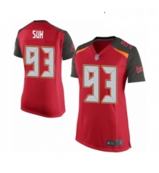 Womens Tampa Bay Buccaneers 93 Ndamukong Suh Game Red Team Color Football Jersey Womens Tampa Bay Buccaneers 93 Ndamukong Suh Game Red Team Color Football Jersey