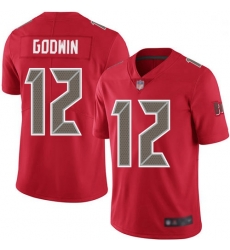 Youth Buccaneers 12 Chris Godwin Red Stitched Football Limited Rush Jersey Youth Buccaneers 12 Chris Godwin Red Stitched Football Limited Rush Jersey