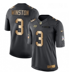 Youth Nike Tampa Bay Buccaneers 3 Jameis Winston Limited BlackGold Salute to Service NFL Jersey Youth Nike Tampa Bay Buccaneers 3 Jameis Winston Limited BlackGold Salute to Service NFL Jersey
