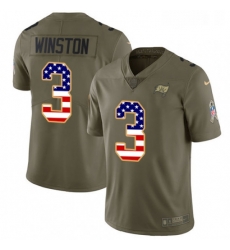 Youth Nike Tampa Bay Buccaneers 3 Jameis Winston Limited OliveUSA Flag 2017 Salute to Service NFL Jersey Youth Nike Tampa Bay Buccaneers 3 Jameis Winston Limited OliveUSA Flag 2017 Salute to Service NFL Jersey