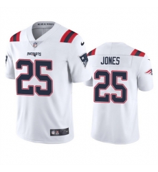 Men New England Patriots 25 Marcus Jones White Vapor Untouchable Limited Stitched Jersey Men New England Patriots 25 Marcus Jones White Vapor Untouchable Limited Stitched Jersey