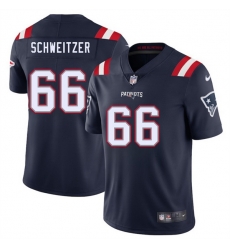 Men New England Patriots 66 Wes Schweitzer Navy 2025 Vapor Limited Stitched Football Jersey