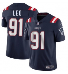 Men New England Patriots 91 Titus Leo Navy 2025 Vapor Limited Stitched Football Jersey Men New England Patriots 91 Titus Leo Navy 2025 Vapor Limited Stitched Football Jersey