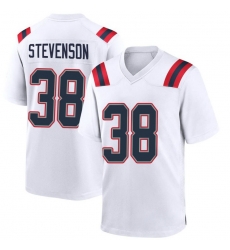Men New England Patriots Rhamondre Stevenson #38 White Vapor Limited Jersey Men New England Patriots Rhamondre Stevenson #38 White Vapor Limited Jersey
