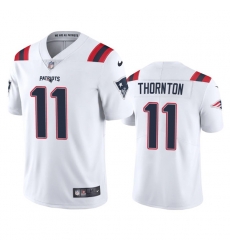 Men's New England Patriots #11 Tyquan Thornton White Vapor Untouchable Limited Stitched Jersey Men's New England Patriots #11 Tyquan Thornton White Vapor Untouchable Limited Stitched Jersey