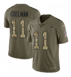 Mens Nike New England Patriots 11 Julian Edelman Limited OliveCamo 2017 Salute to Service NFL Jersey Mens Nike New England Patriots 11 Julian Edelman Limited OliveCamo 2017 Salute to Service NFL Jersey