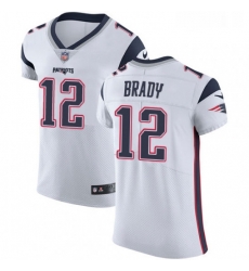 Mens Nike New England Patriots 12 Tom Brady White Vapor Untouchable Elite Player NFL Jersey Mens Nike New England Patriots 12 Tom Brady White Vapor Untouchable Elite Player NFL Jersey