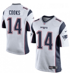 Mens Nike New England Patriots 14 Brandin Cooks Game White NFL Jersey Mens Nike New England Patriots 14 Brandin Cooks Game White NFL Jersey