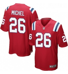 Mens Nike New England Patriots 26 Sony Michel Game Red Alternate NFL Jersey Mens Nike New England Patriots 26 Sony Michel Game Red Alternate NFL Jersey
