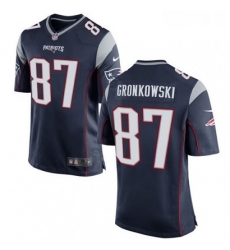 Mens Nike New England Patriots 87 Rob Gronkowski Game Navy Blue Team Color NFL Jersey Mens Nike New England Patriots 87 Rob Gronkowski Game Navy Blue Team Color NFL Jersey