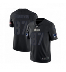 Mens Nike New England Patriots 87 Rob Gronkowski Limited Black Rush Impact NFL Jersey Mens Nike New England Patriots 87 Rob Gronkowski Limited Black Rush Impact NFL Jersey