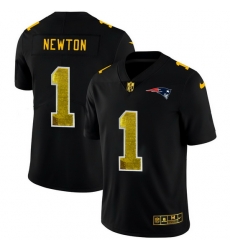 New England Patriots 1 Cam Newton Men Black Nike Golden Sequin Vapor Limited NFL Jersey New England Patriots 1 Cam Newton Men Black Nike Golden Sequin Vapor Limited NFL Jersey