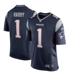 New England Patriots 1 NKeal Harry Nike Limited Navy Jersey New England Patriots 1 NKeal Harry Nike Limited Navy Jersey