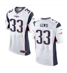 Nike New England Patriots #33 Dion Lewis White Men 27s Stitched NFL New Elite Jersey Nike New England Patriots #33 Dion Lewis White Men 27s Stitched NFL New Elite Jersey