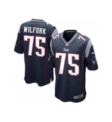 Nike New England Patriots 75 Vince Wilfork Blue Game NFL Jersey Nike New England Patriots 75 Vince Wilfork Blue Game NFL Jersey